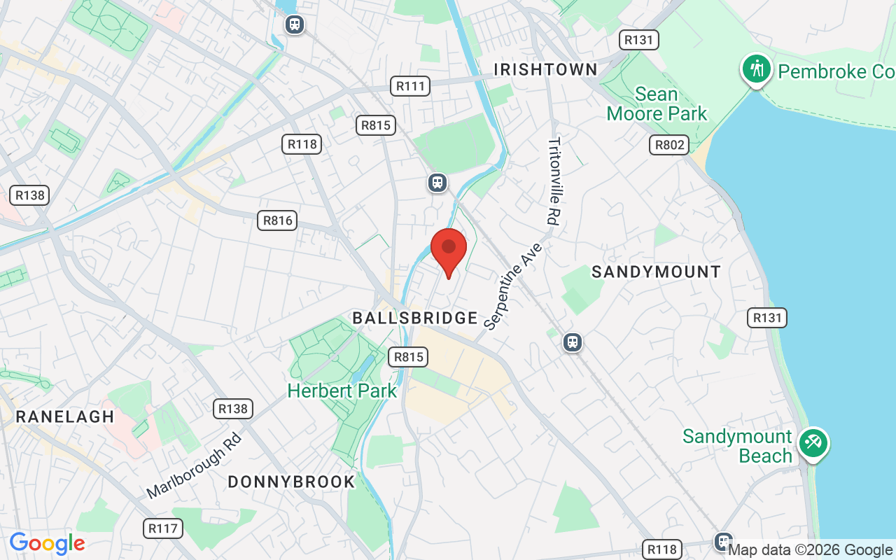 Map showing the location of Autism & ADHD circle in Dublin