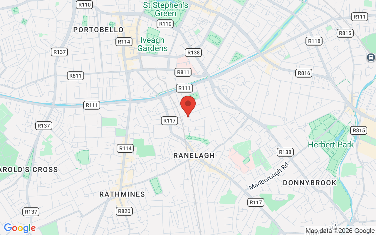 Map showing the location of Neuromed Clinic Ireland in Dublin