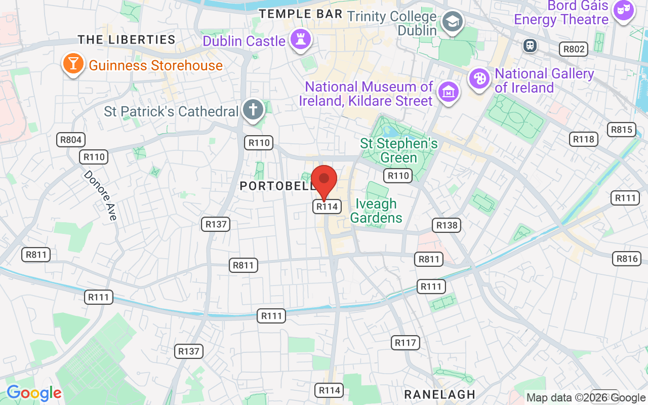 Map showing the location of iNeuron ADHD Clinic in Dublin